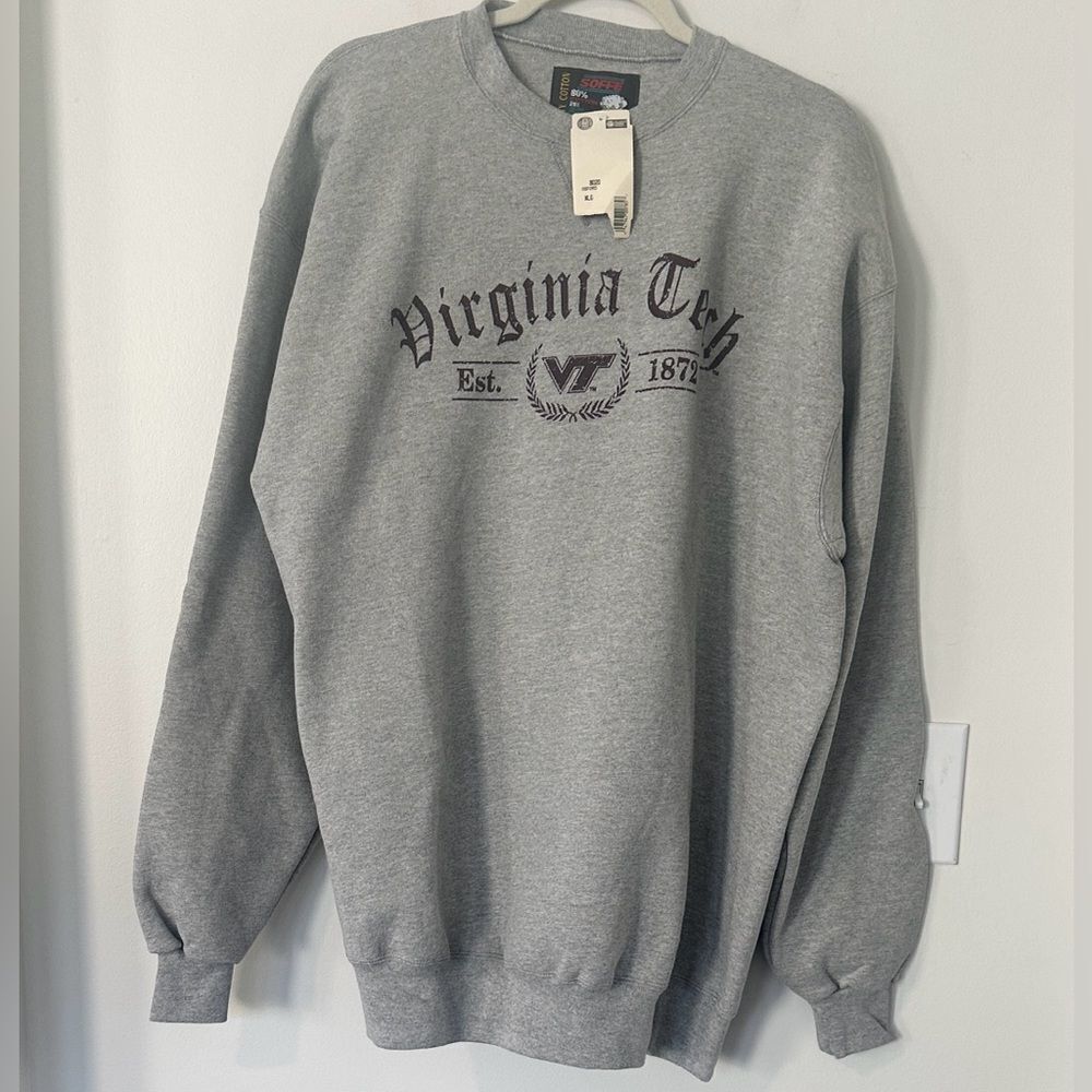 Virginia Tech Vintage 90’s Collegiate Crewneck Heavy Sweatshirt XL - Picture 1 of 5